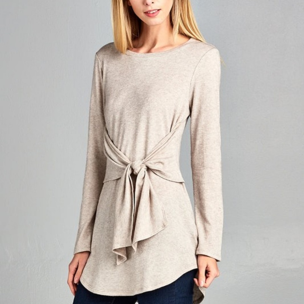 Soft Tunic With Tie Detail
